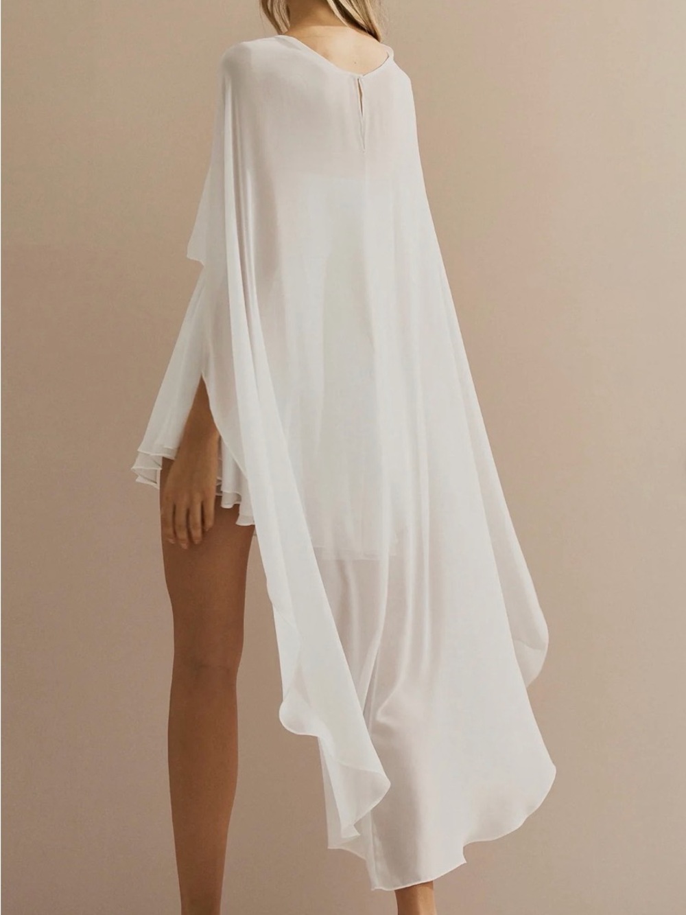 Peppermayo White Flowing Mini Dress